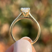 Conflict-Free Moissanite Oval Wedding Ring